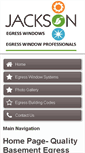 Mobile Screenshot of jacksonegresswindows.com