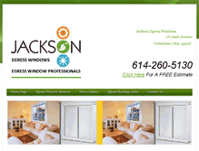 Tablet Screenshot of jacksonegresswindows.com